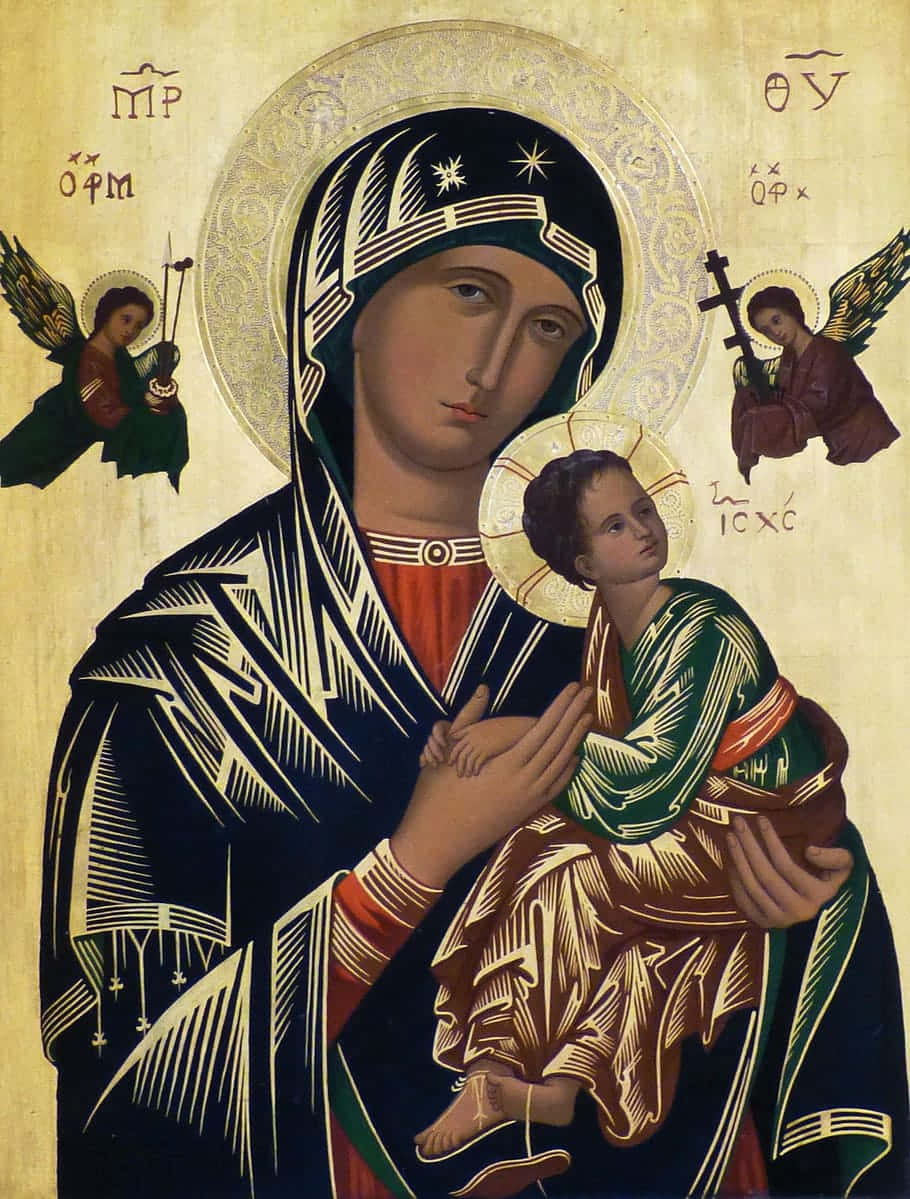 Iconof Maryand Child Jesus Wallpaper
