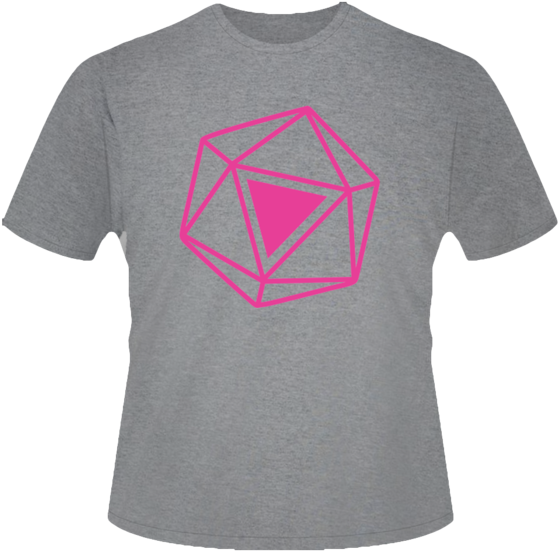 Icosahedron T Shirt Design PNG