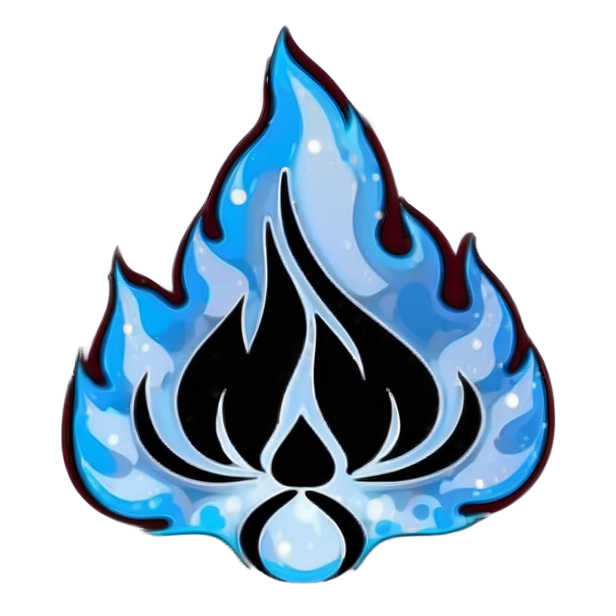 Icy Blue Flames Png 06122024 PNG