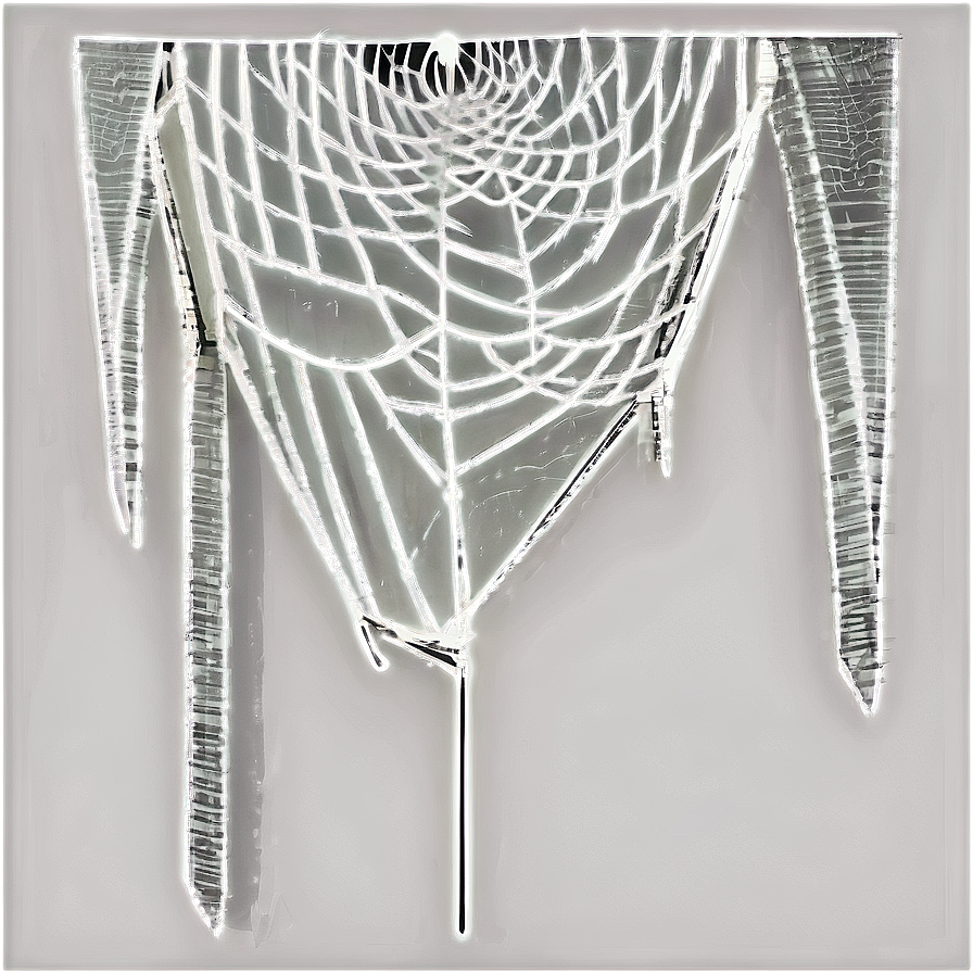 Icy Spider Web Art PNG