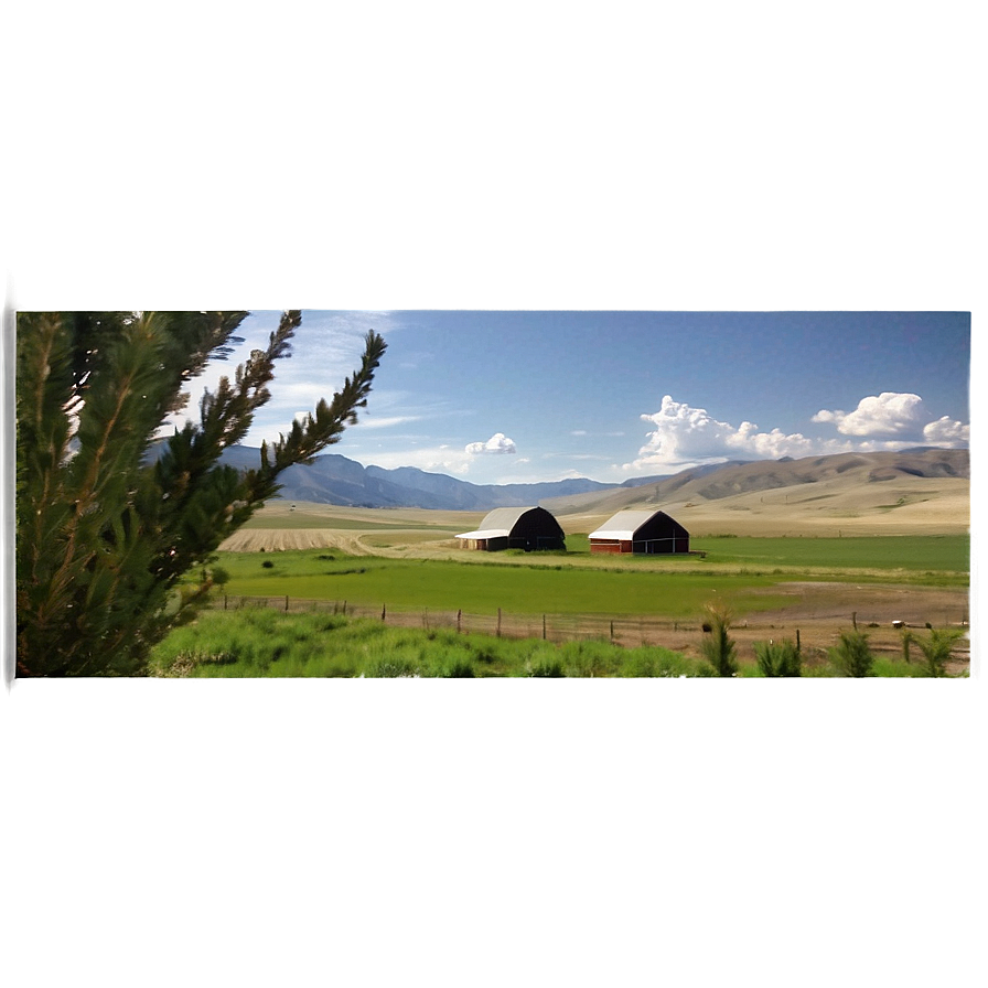 Idaho Farm Landscape Png Hdf PNG