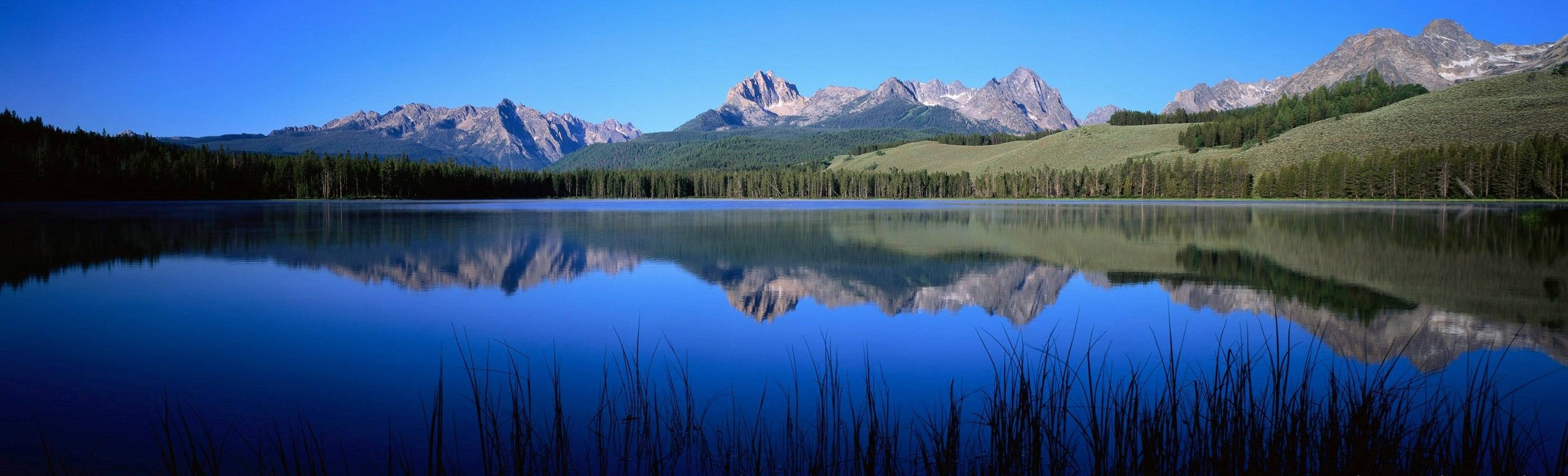 Idaho Little Red Fish Lake For Monitor Wallpaper