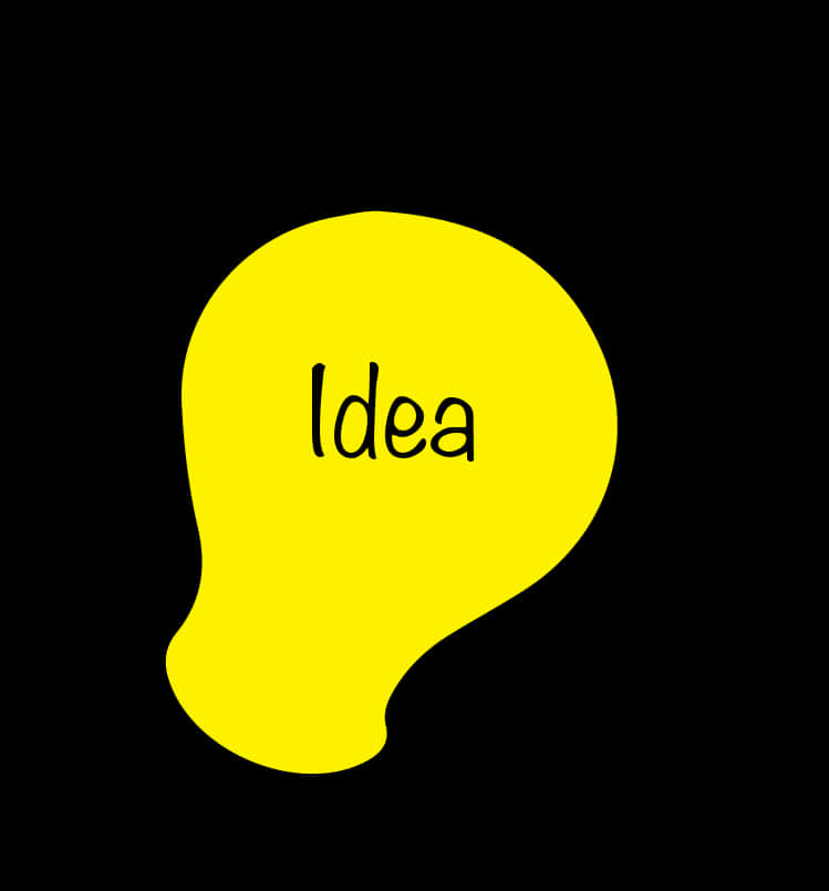 Idea Lightbulb Graphic PNG