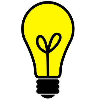 Idea Lightbulb Graphic PNG