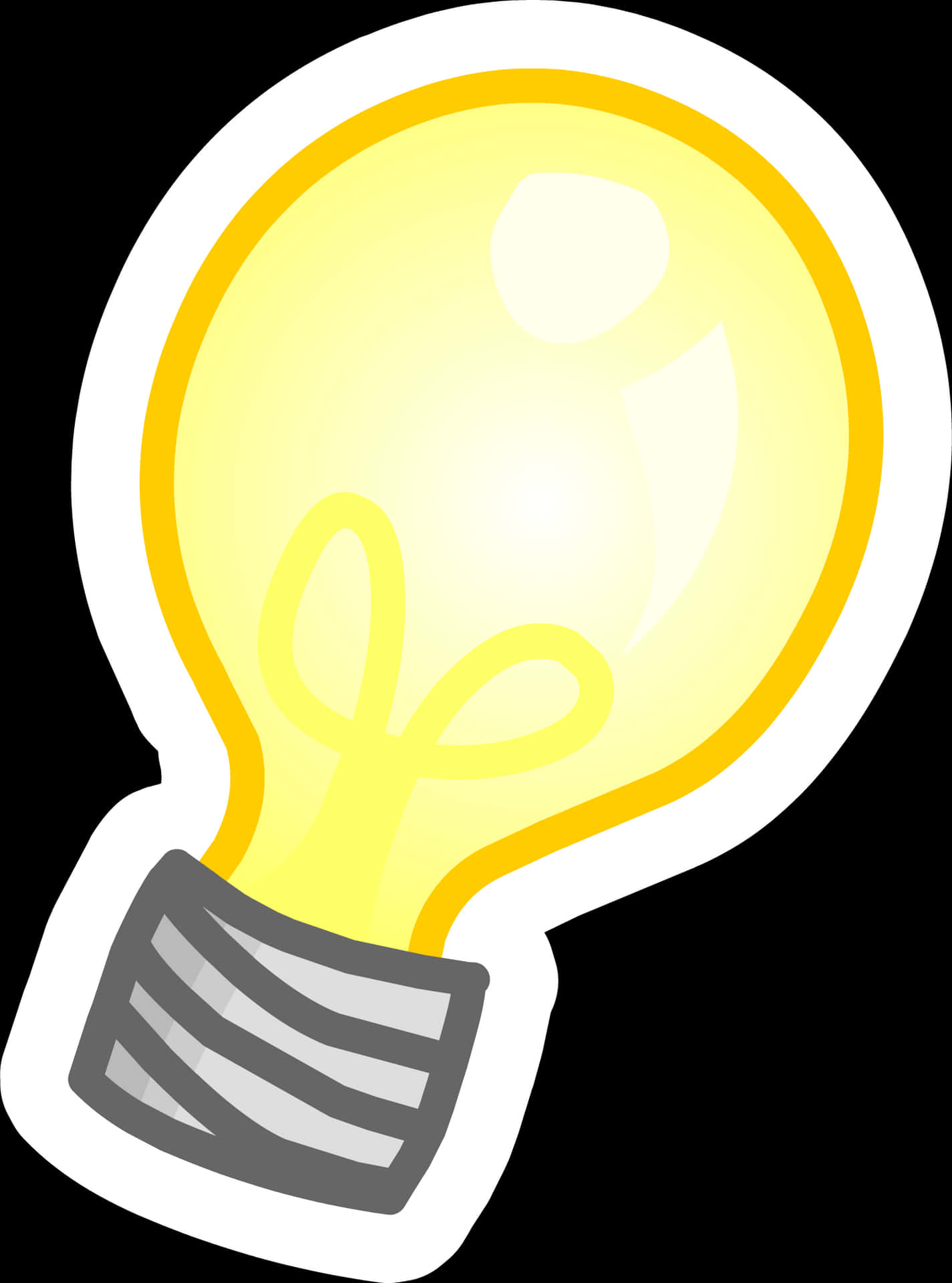 Idea Lightbulb Graphic PNG