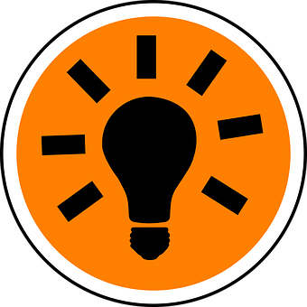 Idea Lightbulb Icon PNG