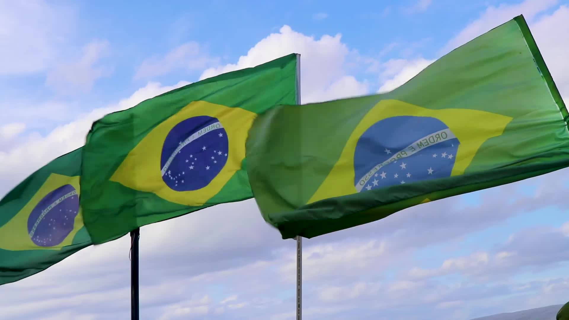 Identical Consistent Brazil Flag Wallpaper