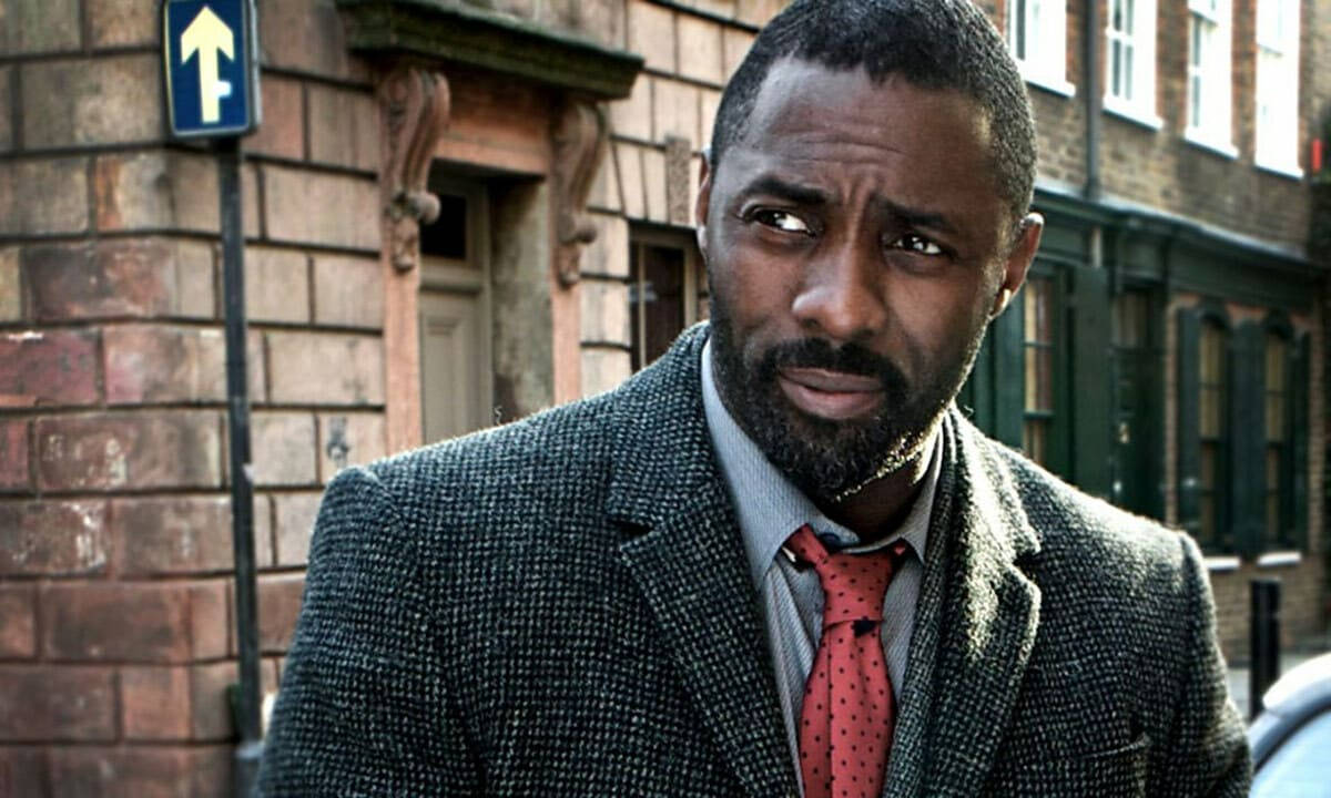 Idris Elba i Luther TV-serien Tapet Wallpaper