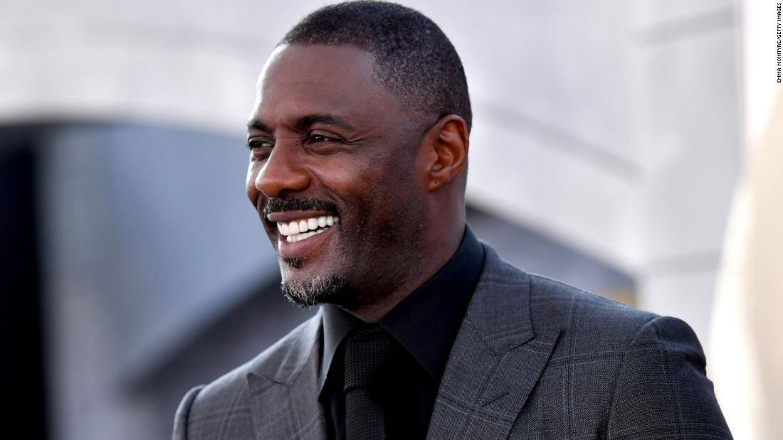 Idris Elba Wearing An All-black Suit Wallpaper