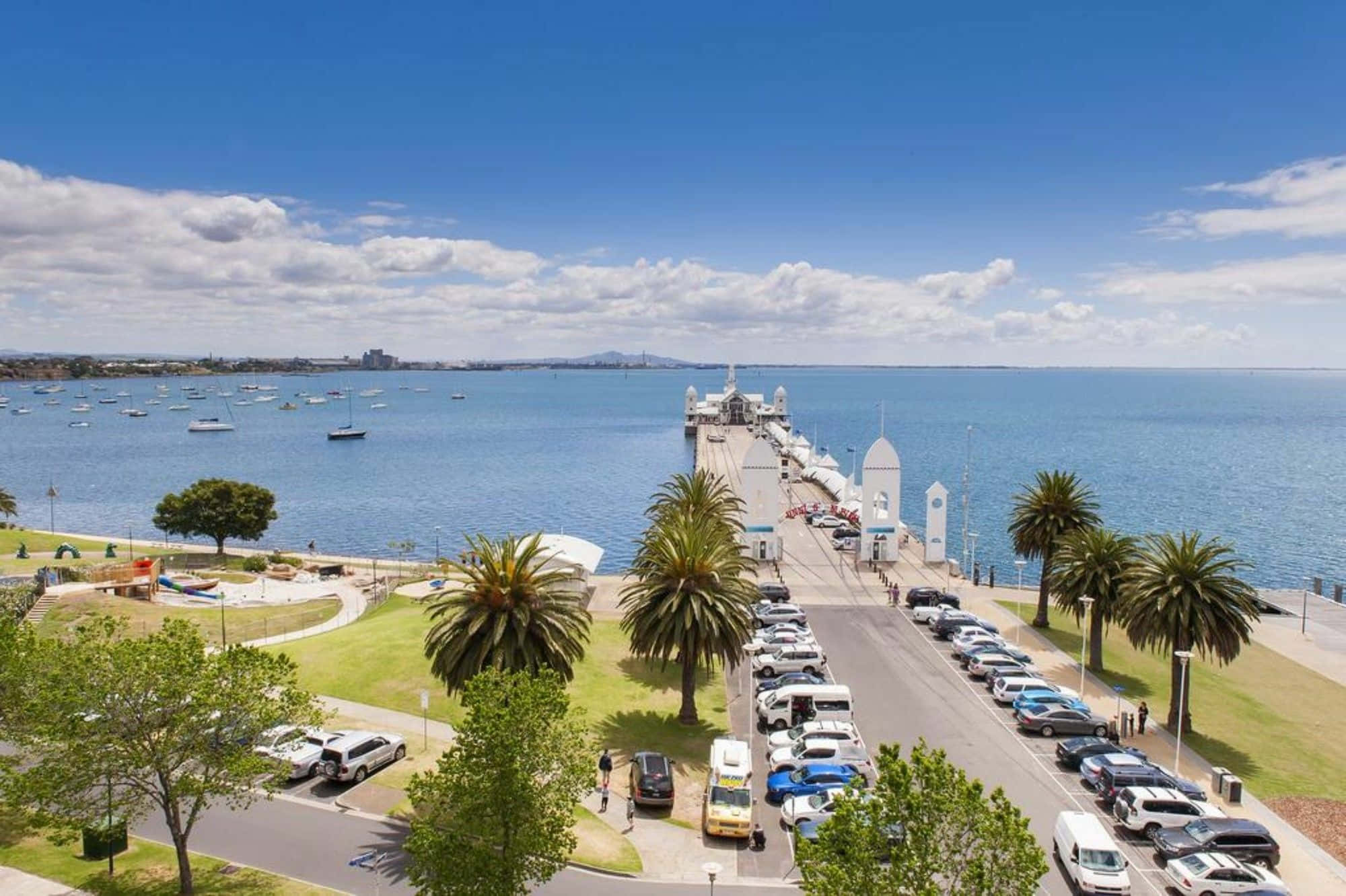Idyllic Waterfront Scene In Geelong Wallpaper