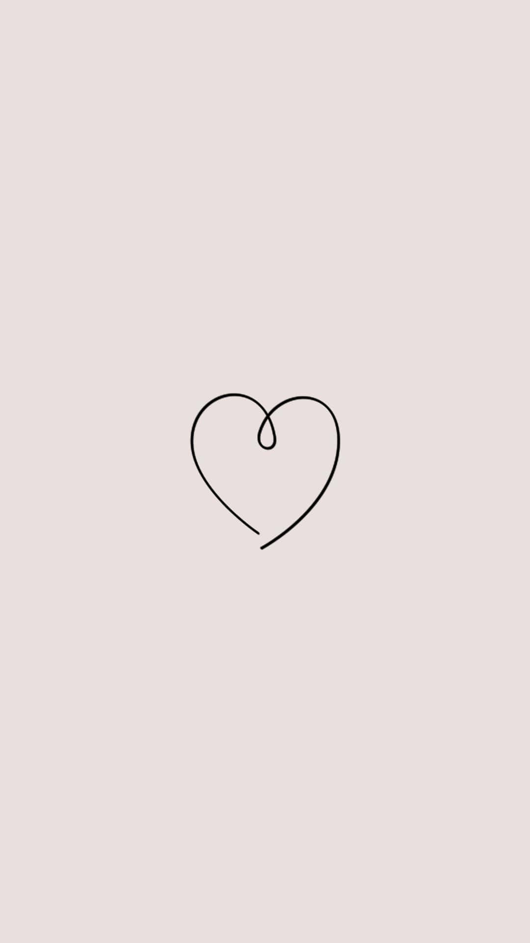 Ig Story Background Cute Heart Doodle