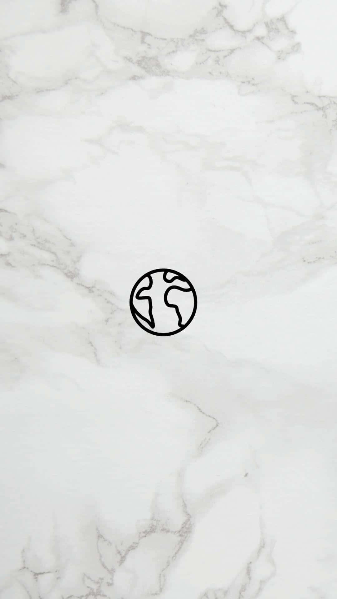 Download Ig Story Background Doodle Of The Earth With A Grey Marble ...