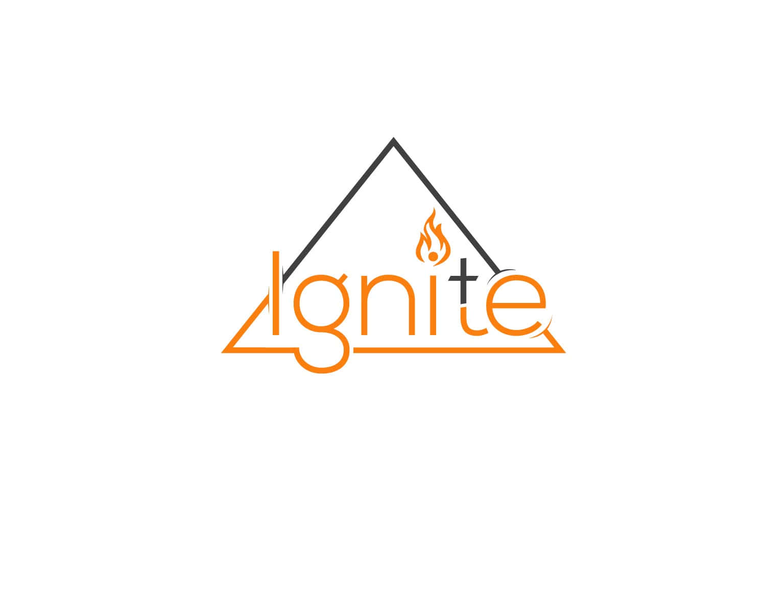 Ignite Logo Design Flame Graphic Wallpaper