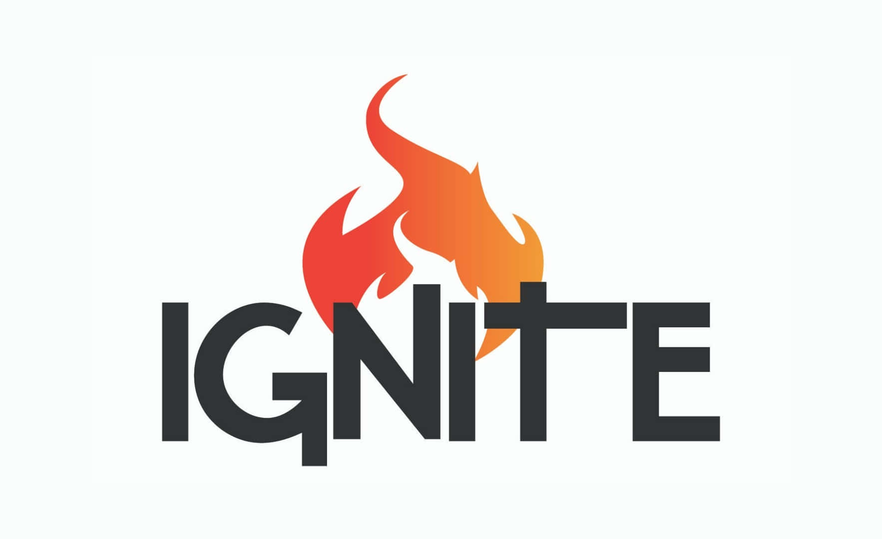 Download Ignite Logo Flame Design Wallpaper | Wallpapers.com