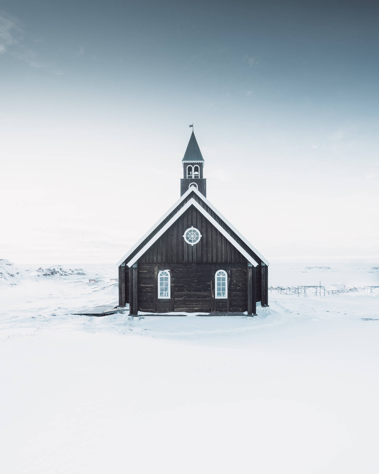 Igreja De Sião Na Groenlândia Papel de Parede