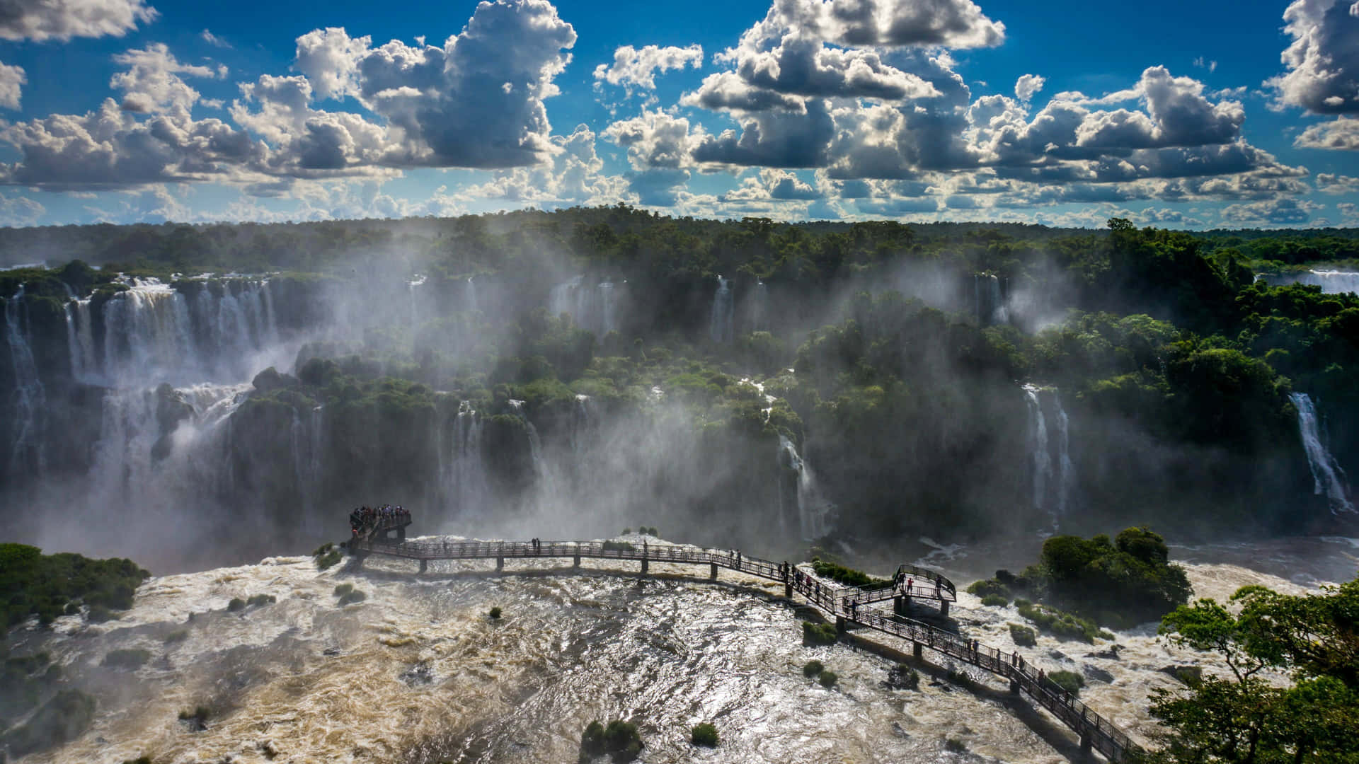 Iguazu Falls 7th Wonder Of The World Wallpaper