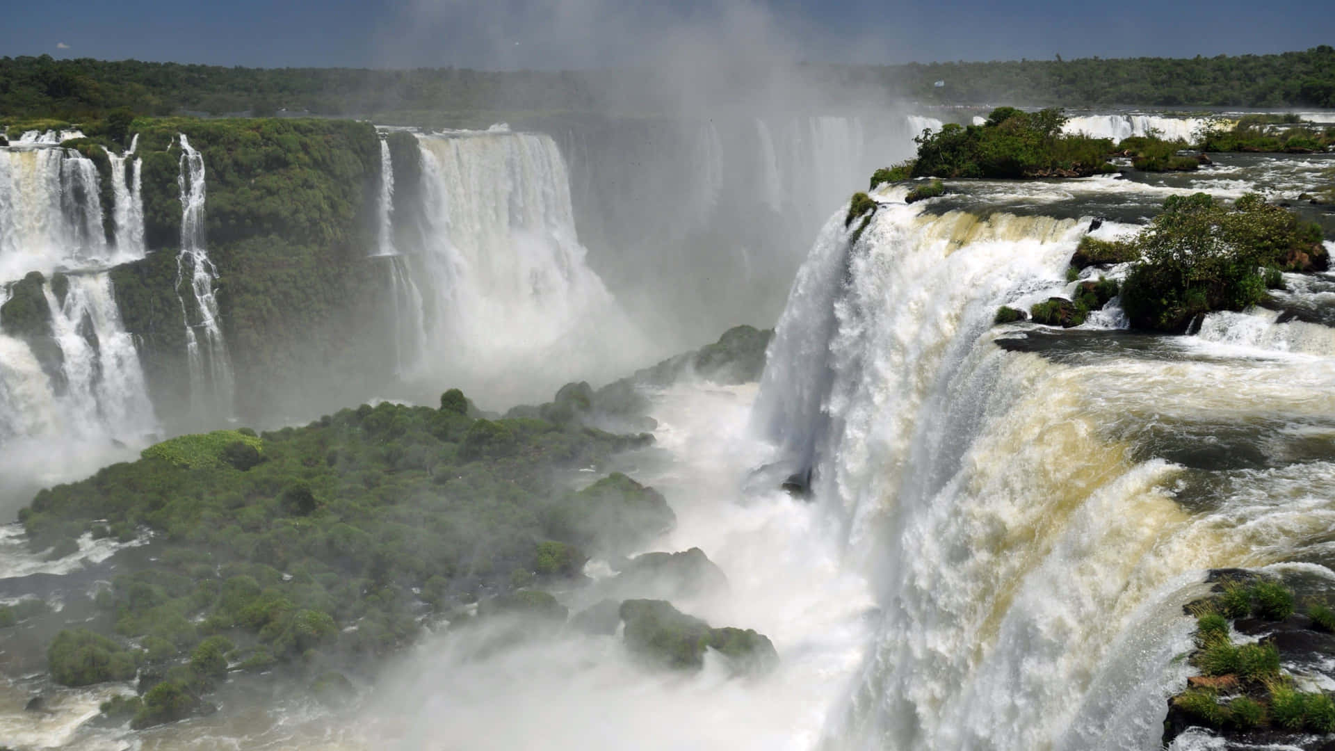 Papelde Parede De Computador Ou Celular: Ecoturismo Das Cataratas Do Iguaçu. Papel de Parede