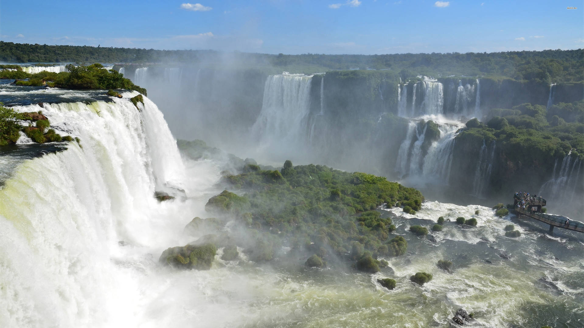 Iguazu Waterfalls Aerial Shot
