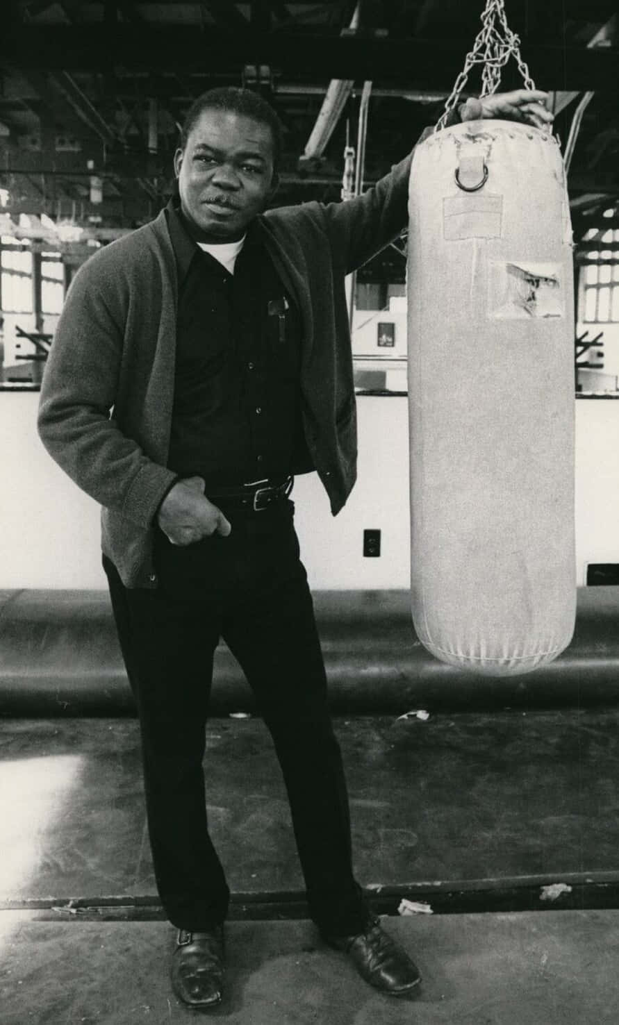 Ike Williams With Punching Bag Wallpaper