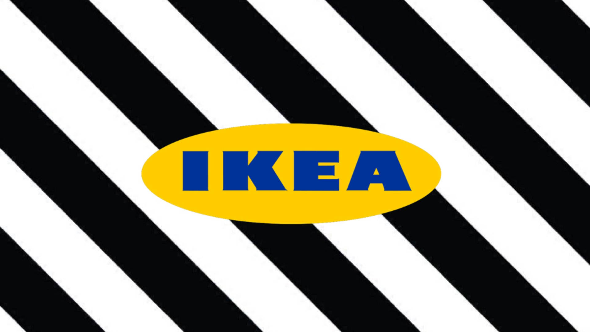 Ikea Logo Black And White Stripes Picture