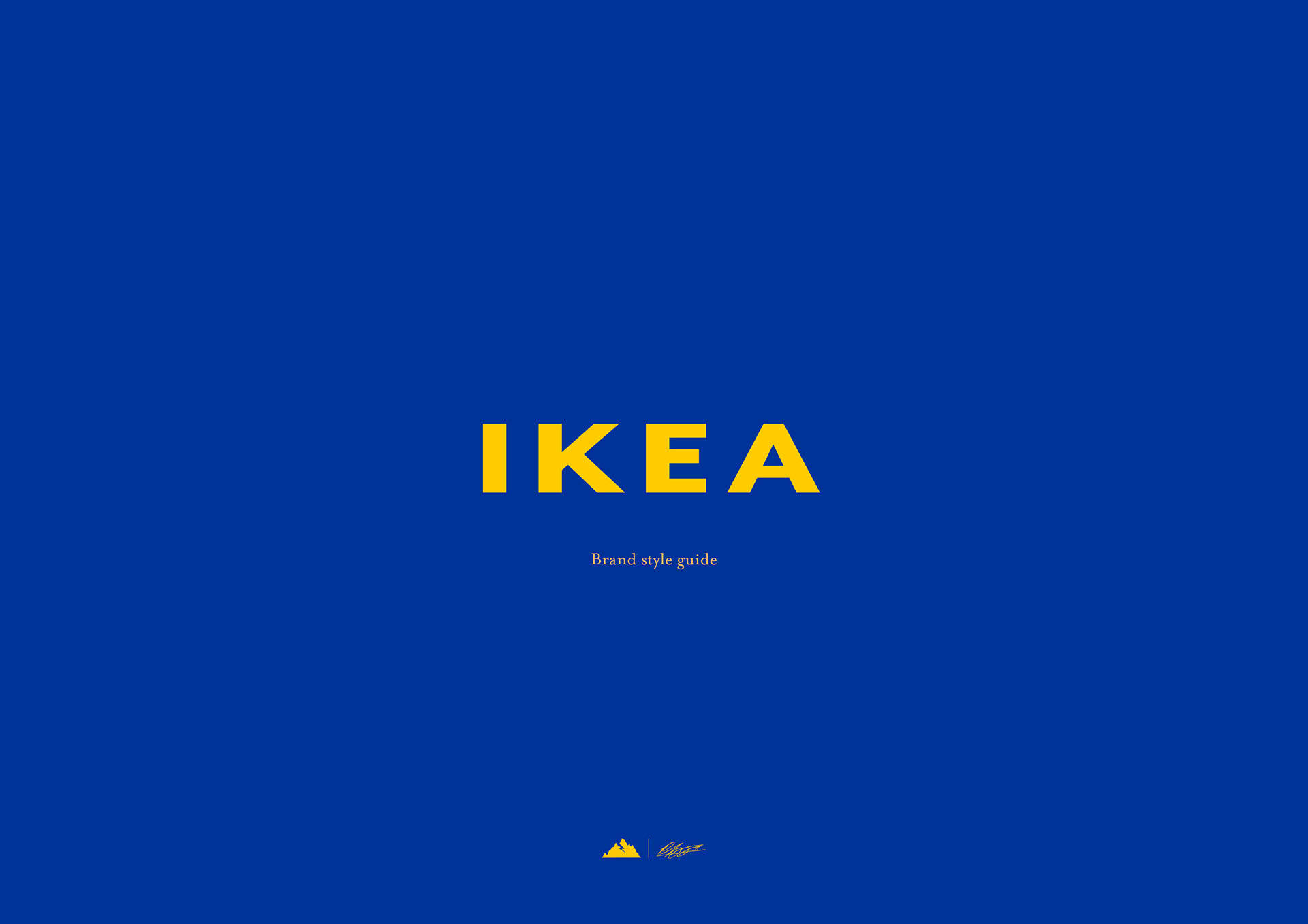 IKEA Logo Brand Stilguide Wallpaper