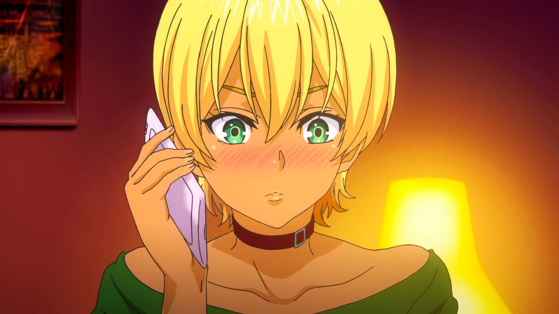 Personnage Anime Ikumi Mito Au Téléphone Fond d'écran