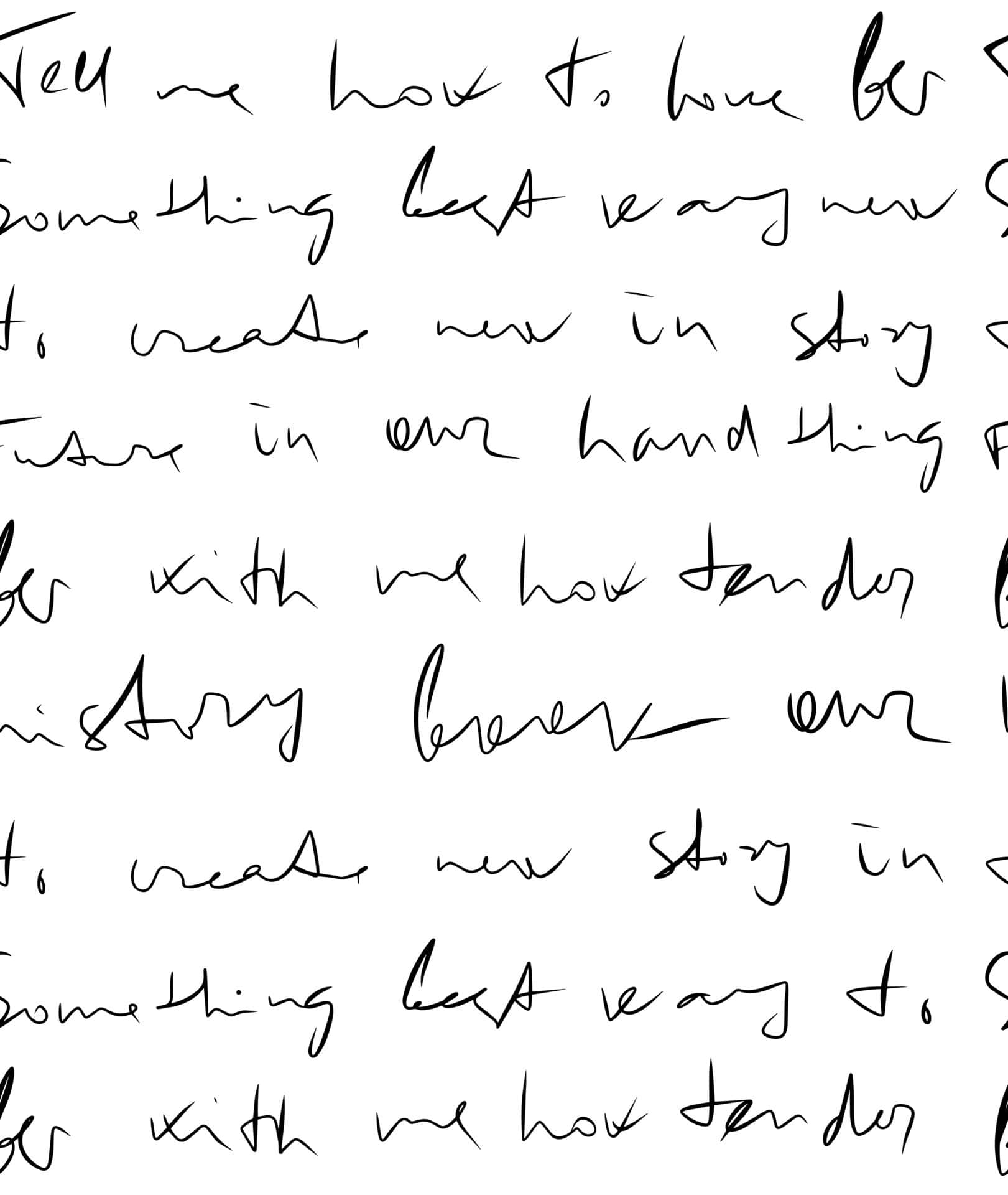 Illegible Letter Of A Lazy Writer Wallpaper