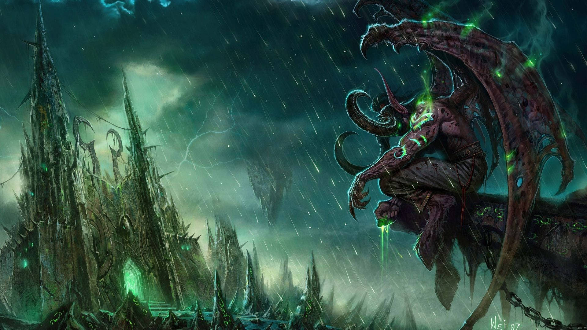 Illidan Stormrage, Demon Hunter of World of Warcraft Wallpaper