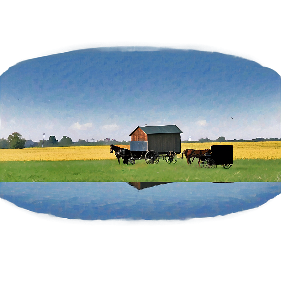 Illinois Amish Country Scene Png Pgq65 PNG