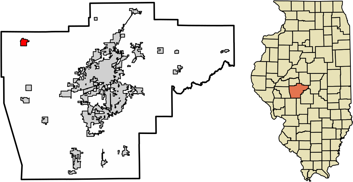 Illinois County Comparison Map PNG