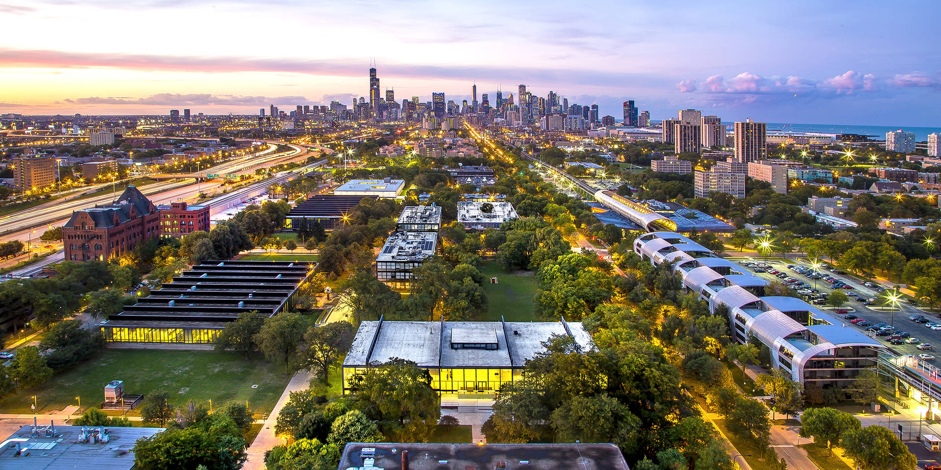 Vue Aérienne De L'institut De Technologie De L'illinois Fond d'écran