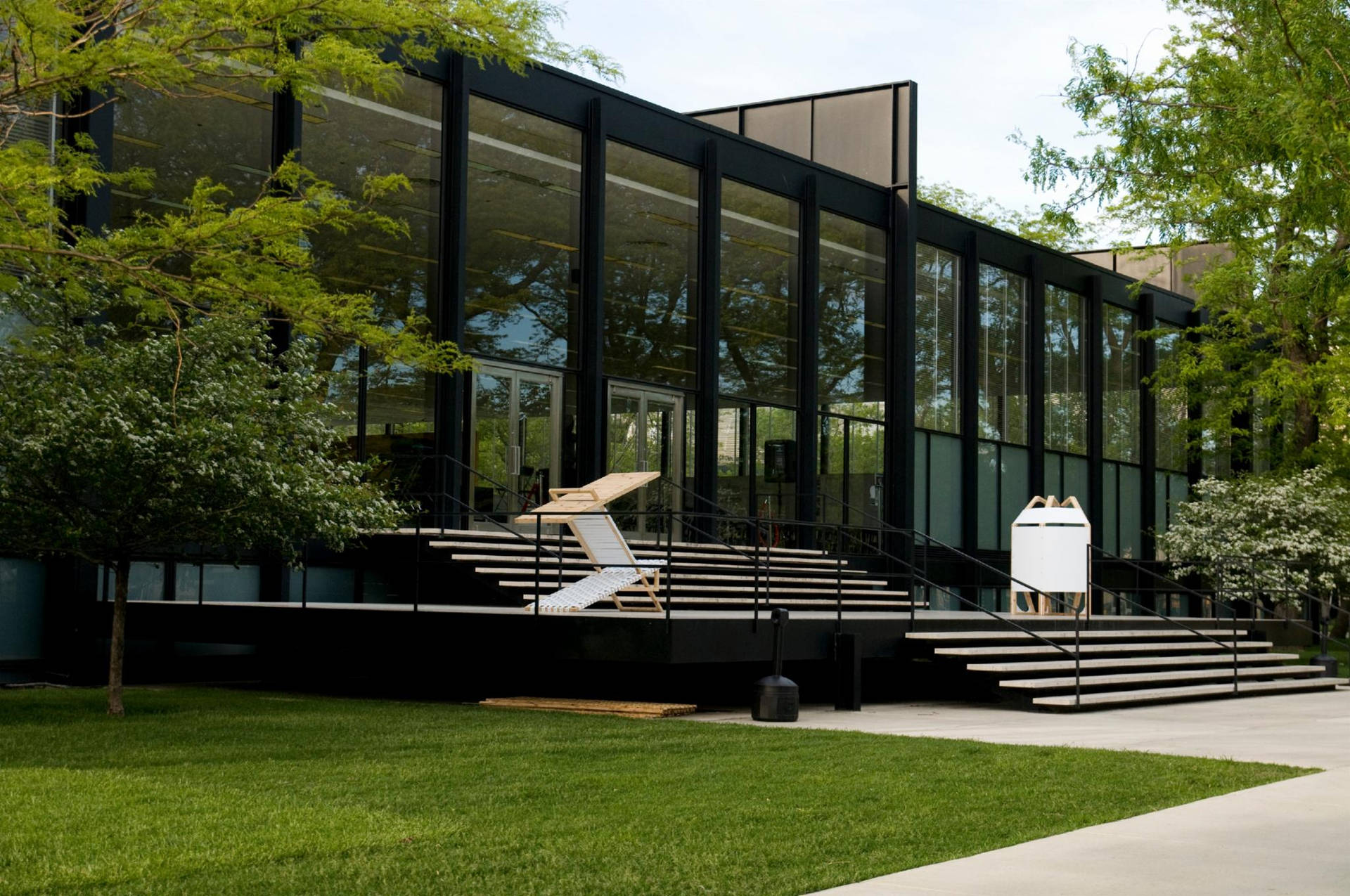 Architecture En Verre De L'institut De Technologie De L'illinois Fond d'écran