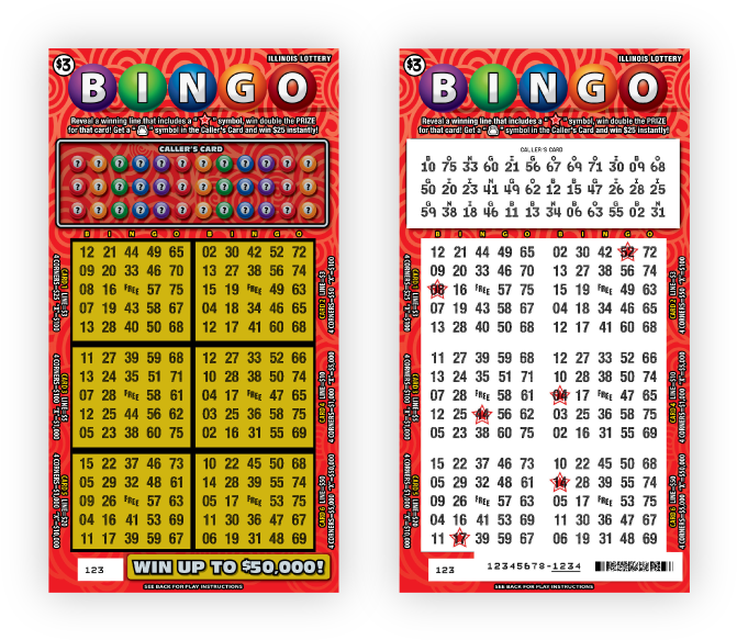 Illinois Lottery Bingo Tickets PNG