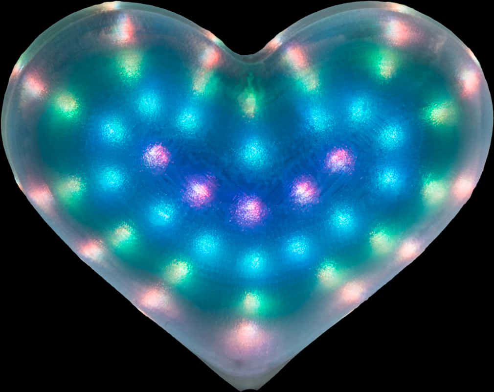 Illuminated Heart Transparent Background PNG