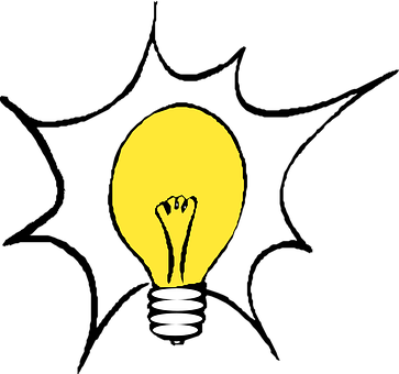 Illuminated Idea Graphic SVG