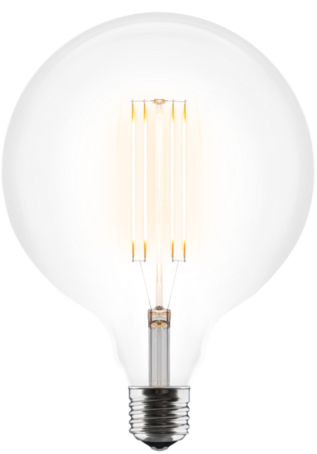 Illuminated L E D Filament Bulb PNG