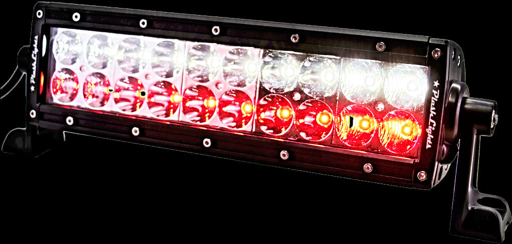 Illuminated L E D Light Bar Red Details PNG