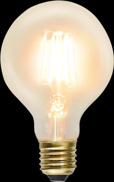 Illuminated Light Bulb PNG
