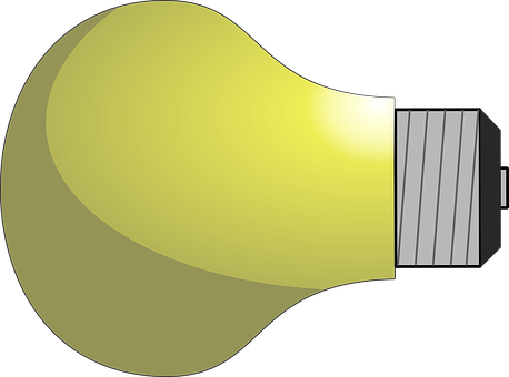 Illuminated Lightbulb Graphic PNG