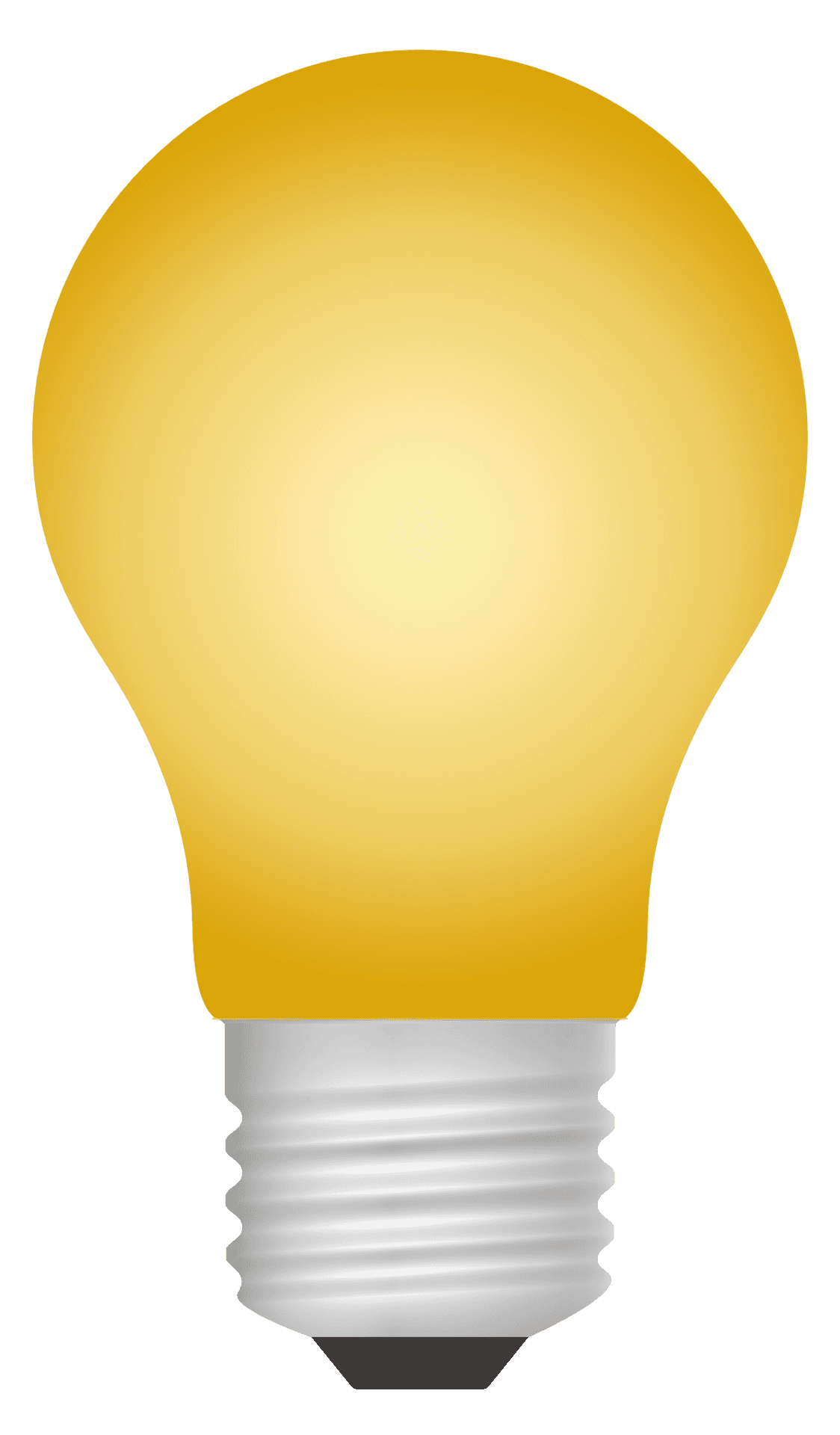 Illuminated Lightbulb Graphic PNG