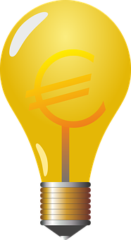 Illuminated Lightbulb Graphic PNG