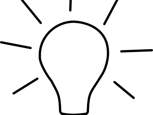 Illuminated Lightbulb Idea Graphic PNG