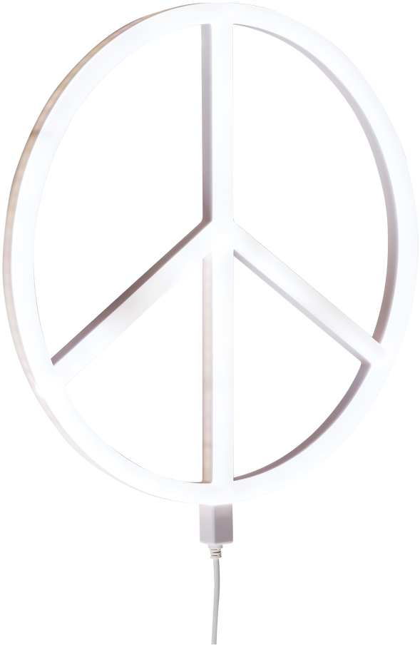 Illuminated Peace Symbol PNG
