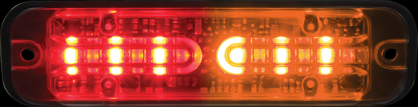 Illuminated Red Brake Light PNG