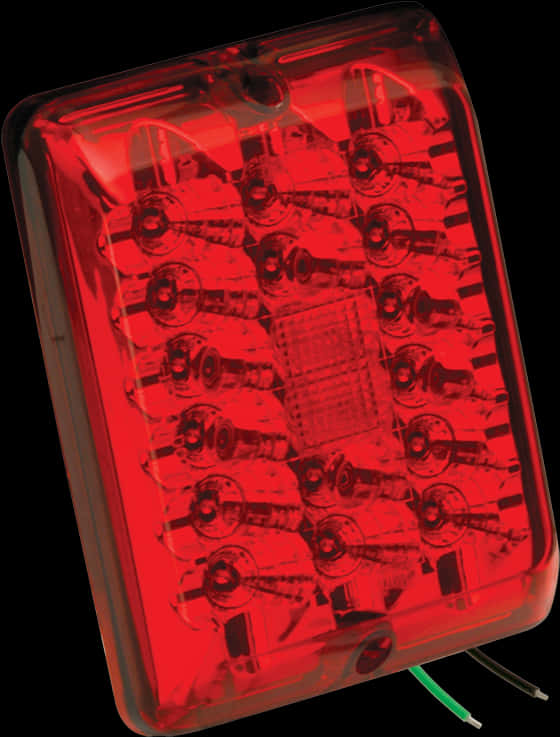 Illuminated Red L E D Warning Light PNG