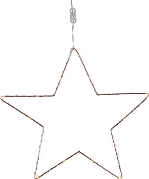 Illuminated Star Decoration PNG