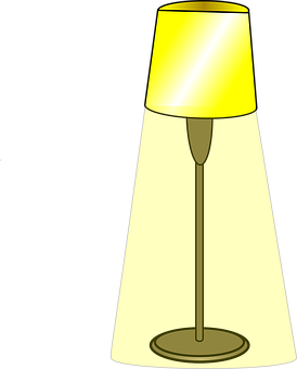 Illuminated Table Lamp PNG