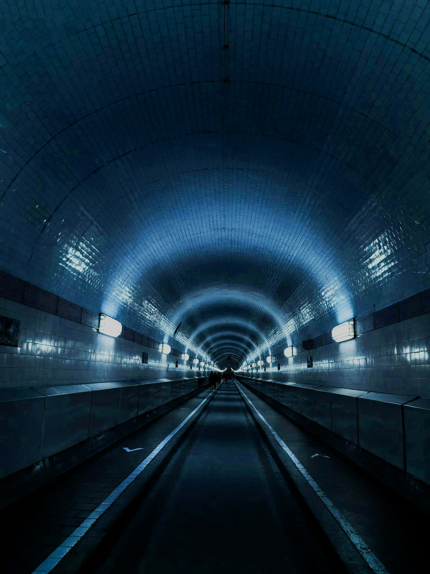 Illuminated Underground Tunnel Perspective.jpg Wallpaper