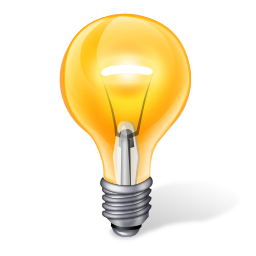 Illuminated Yellow Lightbulb Graphic PNG