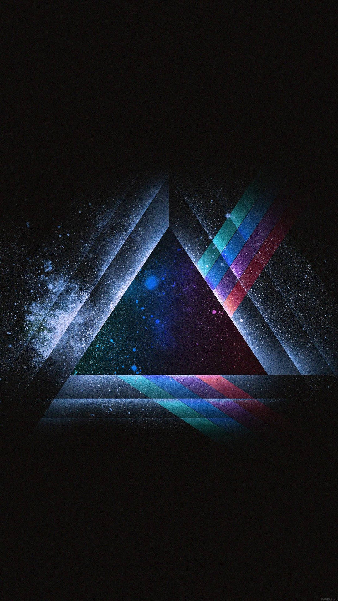 Illuminati's Mystical Triangular Emblem in 3D Wallpaper
